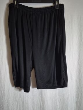 Zone Pro Black Athletic Shorts with Red Logo